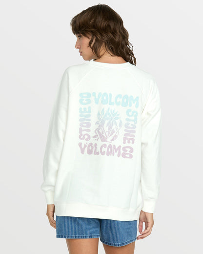Women's Stone Magic Boyfriend Sweatshirt Star White - Volcom