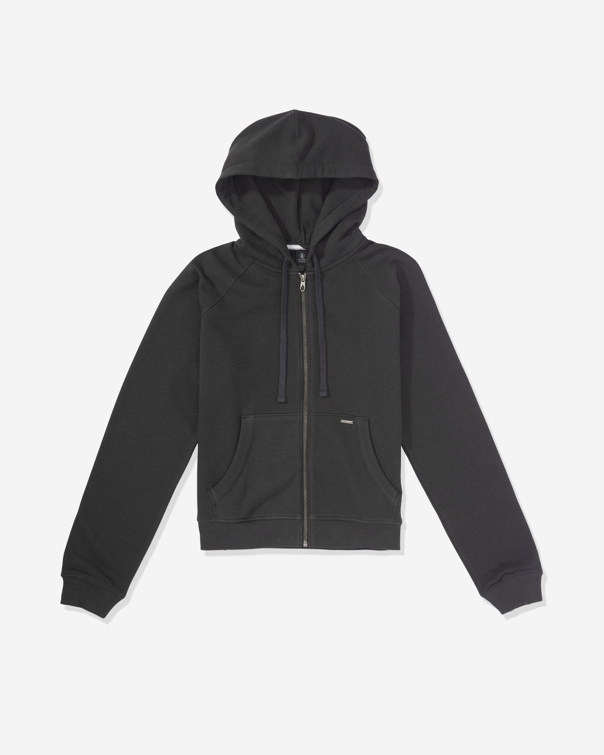 Women's Lived In Fleece Zip Hoodie Vintage Black - Volcom