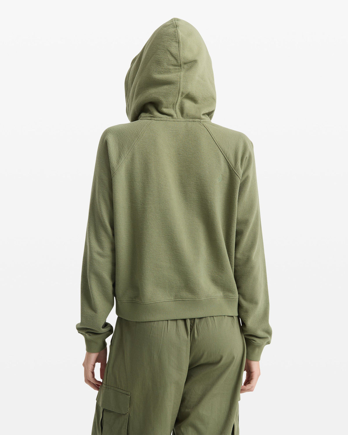 Women's Lived In Fleece Zip Sweatshirt Moss Stone - Volcom