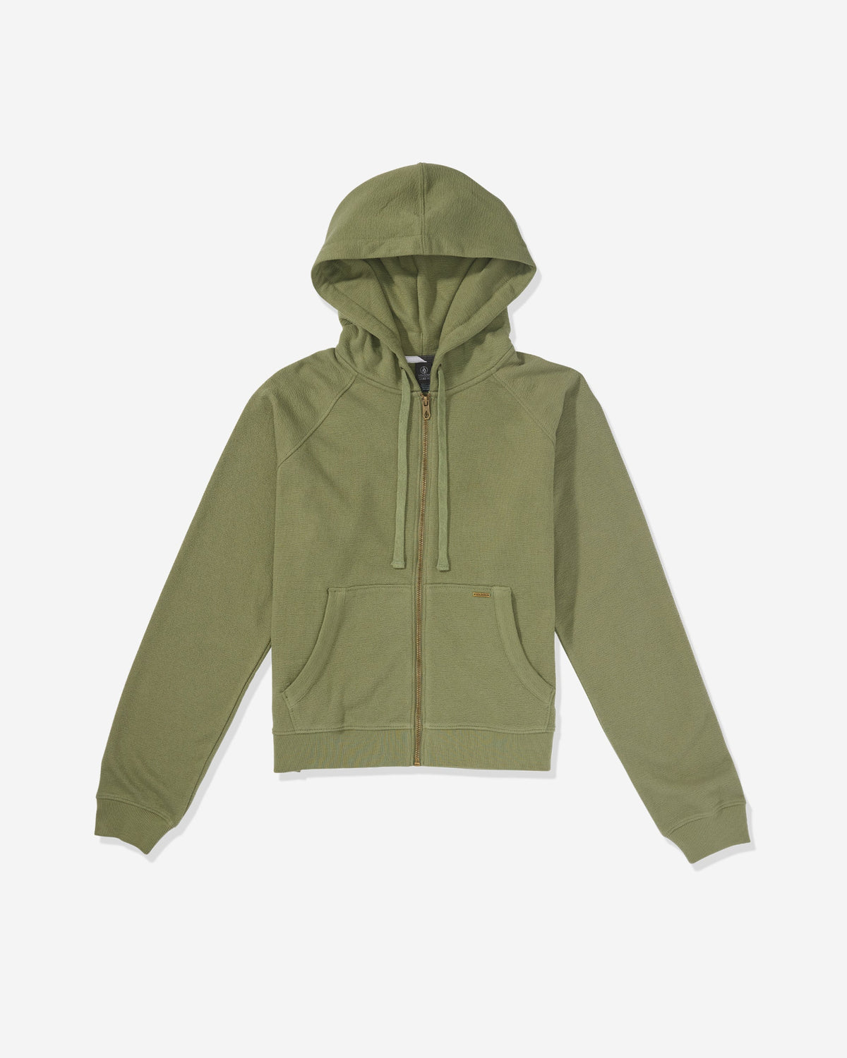 Women's Lived In Fleece Zip Sweatshirt Moss Stone - Volcom
