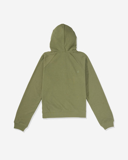 Women's Lived In Fleece Zip Sweatshirt Moss Stone - Volcom