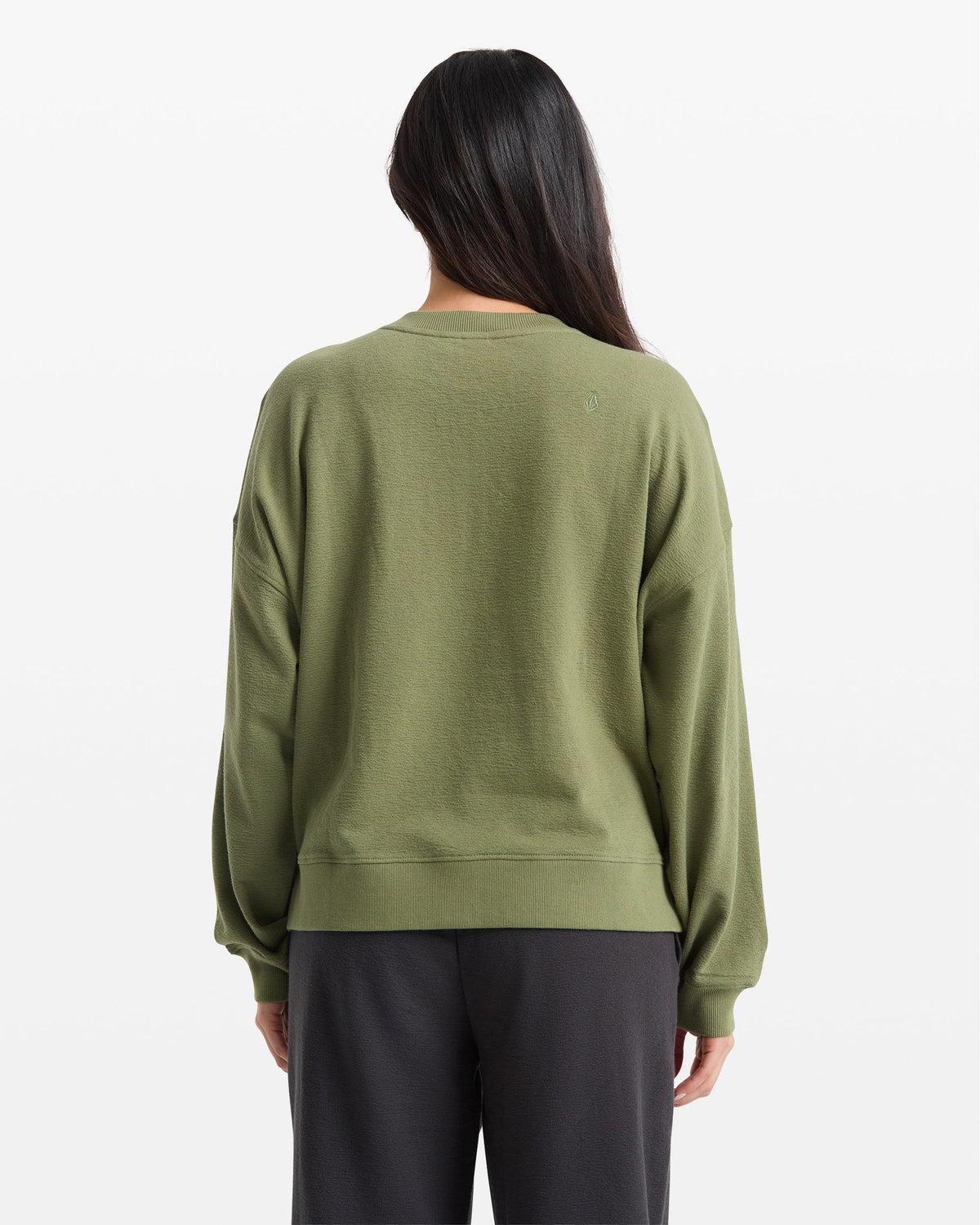 Women's Lived In Fleece Henley Moss Stone - Volcom