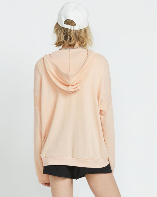 Women's Lived in Lounge Frenchie Zip Hoodie Champagne Gold - Volcom