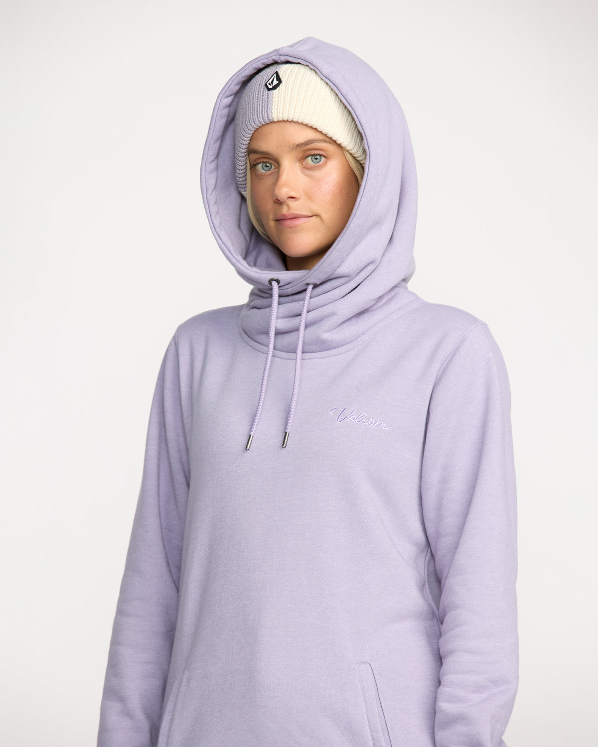 Women's Tower Pullover Fleece Lavender Aura - Volcom