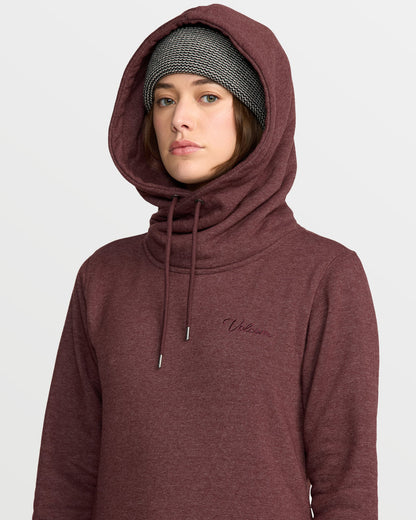 Women's Tower Pullover Fleece Oxblood - Volcom