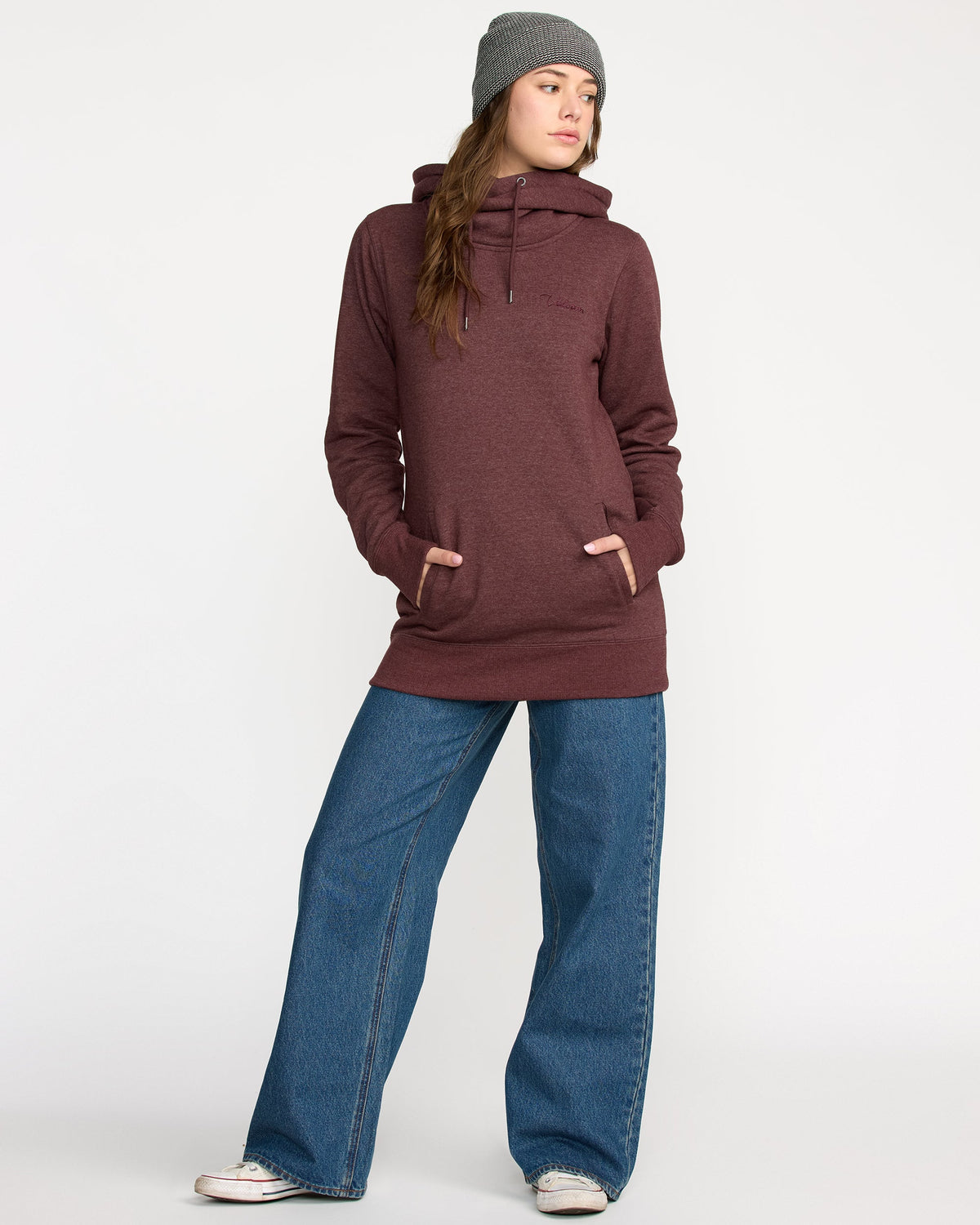 Women's Tower Pullover Fleece Oxblood - Volcom