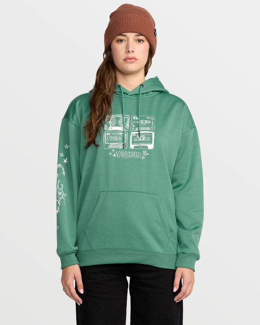 Women's Essential Hydro Hoodie Spruce Green - Volcom
