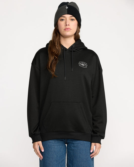 Women's Essential Hydro Hoodie Black - Volcom