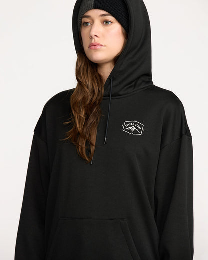 Women's Essential Hydro Hoodie Black - Volcom