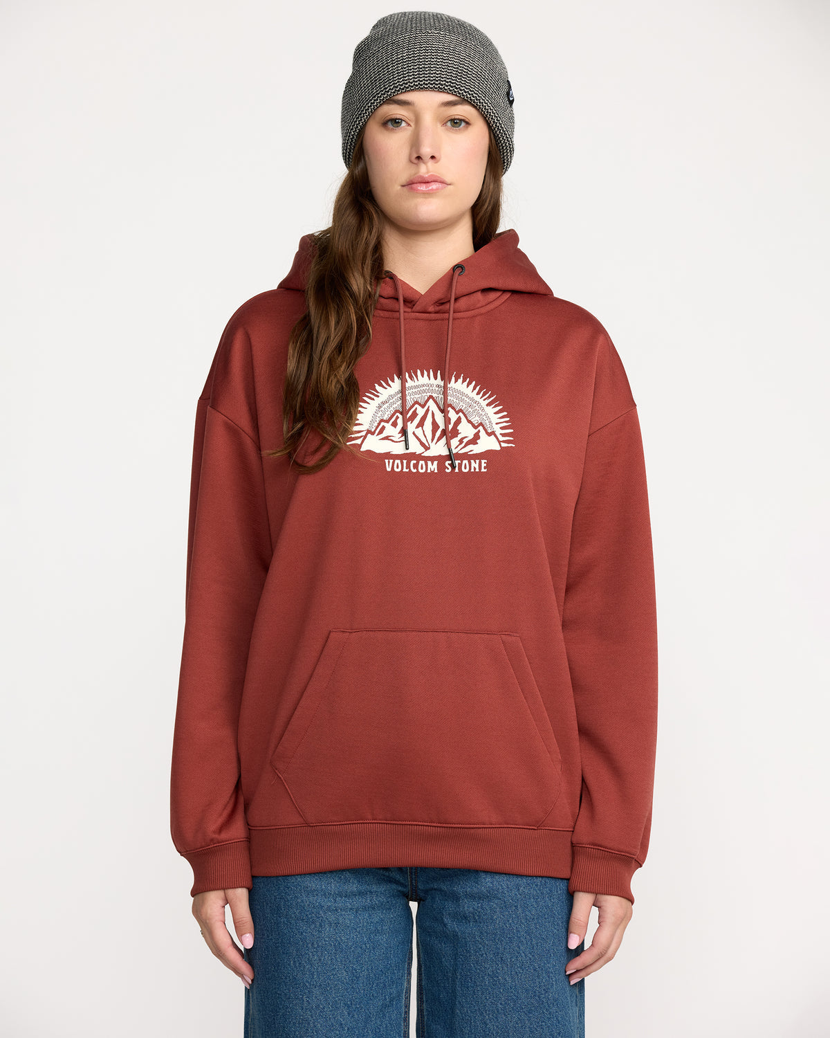 Women's Essential Hydro Hoodie Henna - Volcom