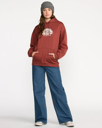 Women's Essential Hydro Hoodie Henna - Volcom