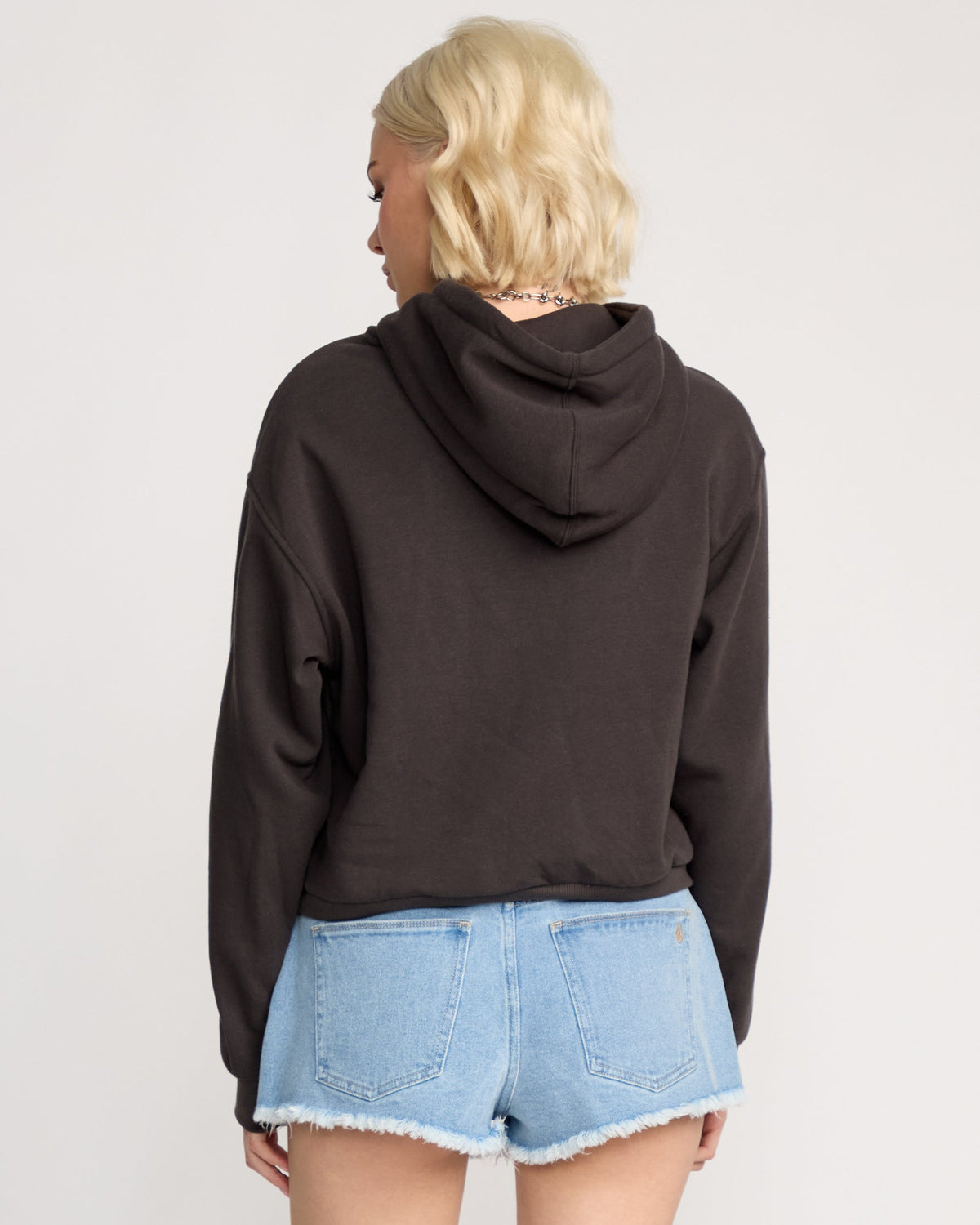 Women's 1991 Mini Hoodie Vintage Black - Volcom