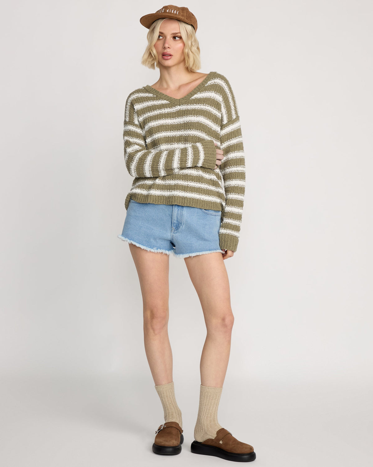 Women's Sand Groupie Sweater Light Army - Volcom