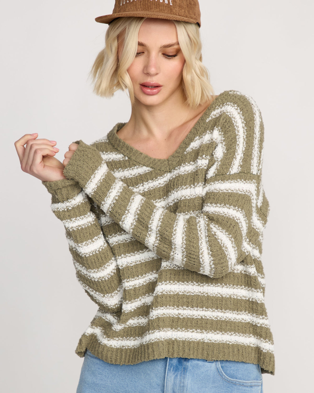 Women's Sand Groupie Sweater Light Army - Volcom