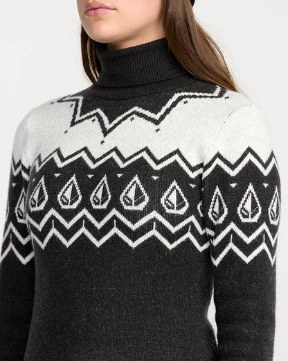 Women's Fireside Sweater Black - Volcom