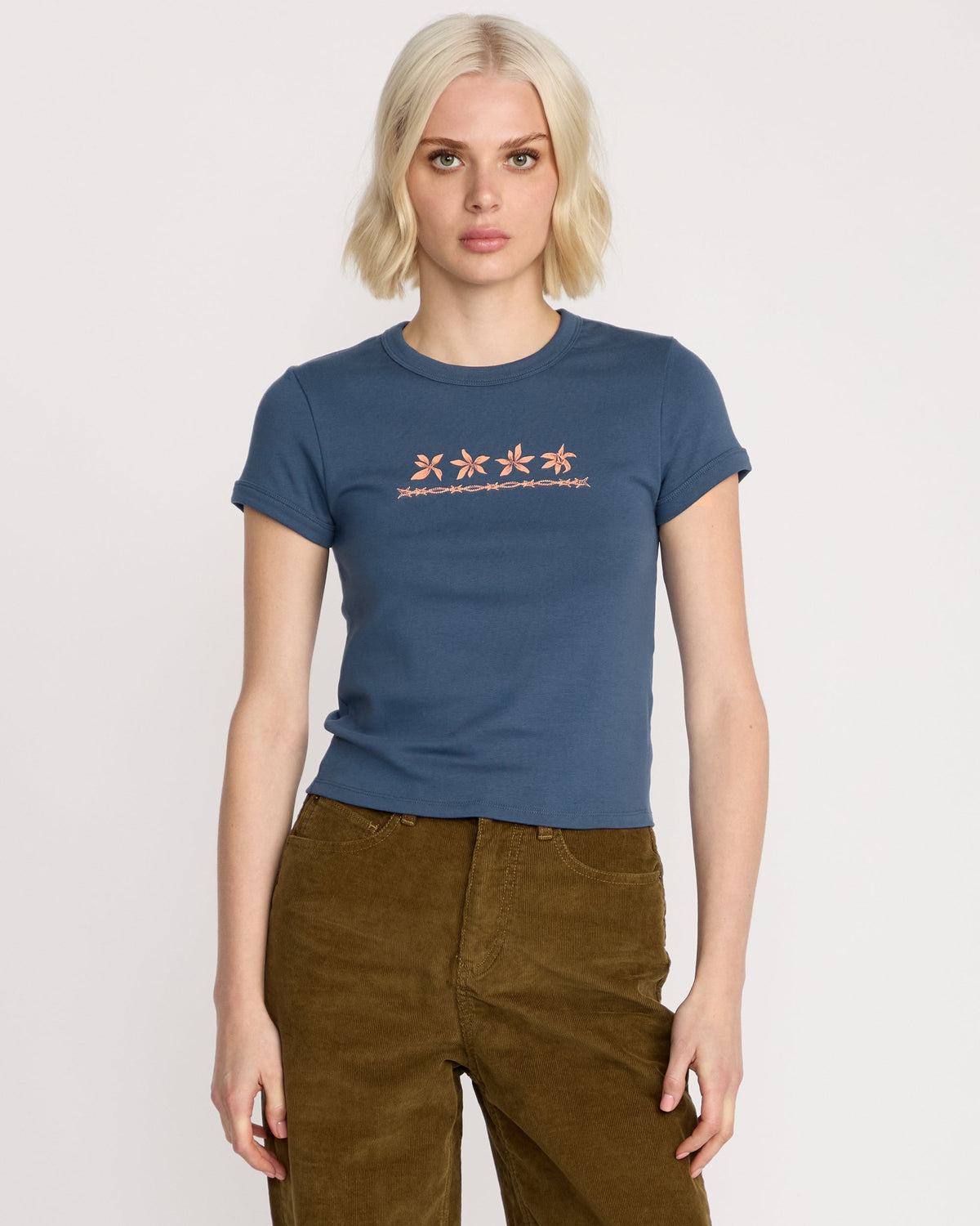 Women's Stoney Time Ringer Harbor Blue - Volcom