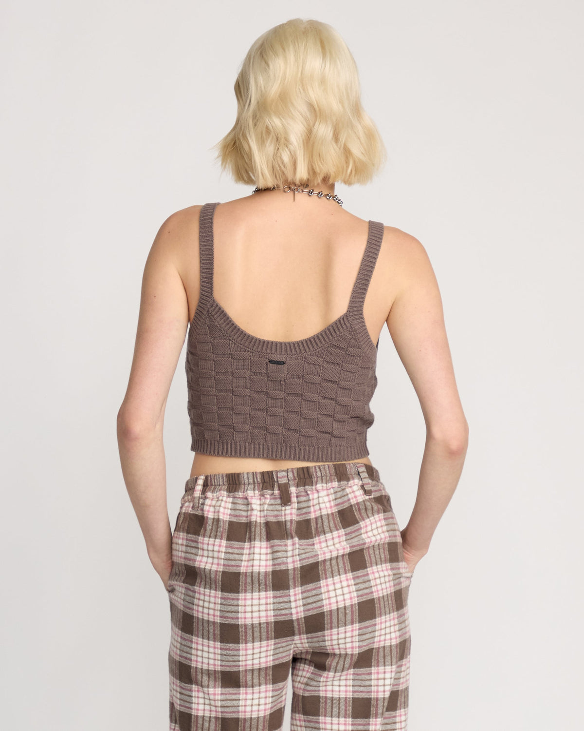 Women's Snug Lyfe Sweater Cami Black Plum - Volcom