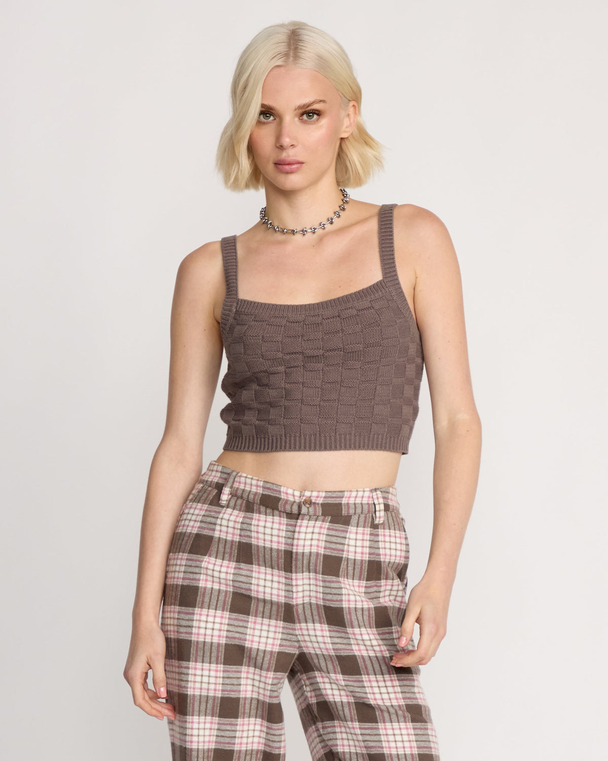 Women's Snug Lyfe Sweater Cami Black Plum - Volcom