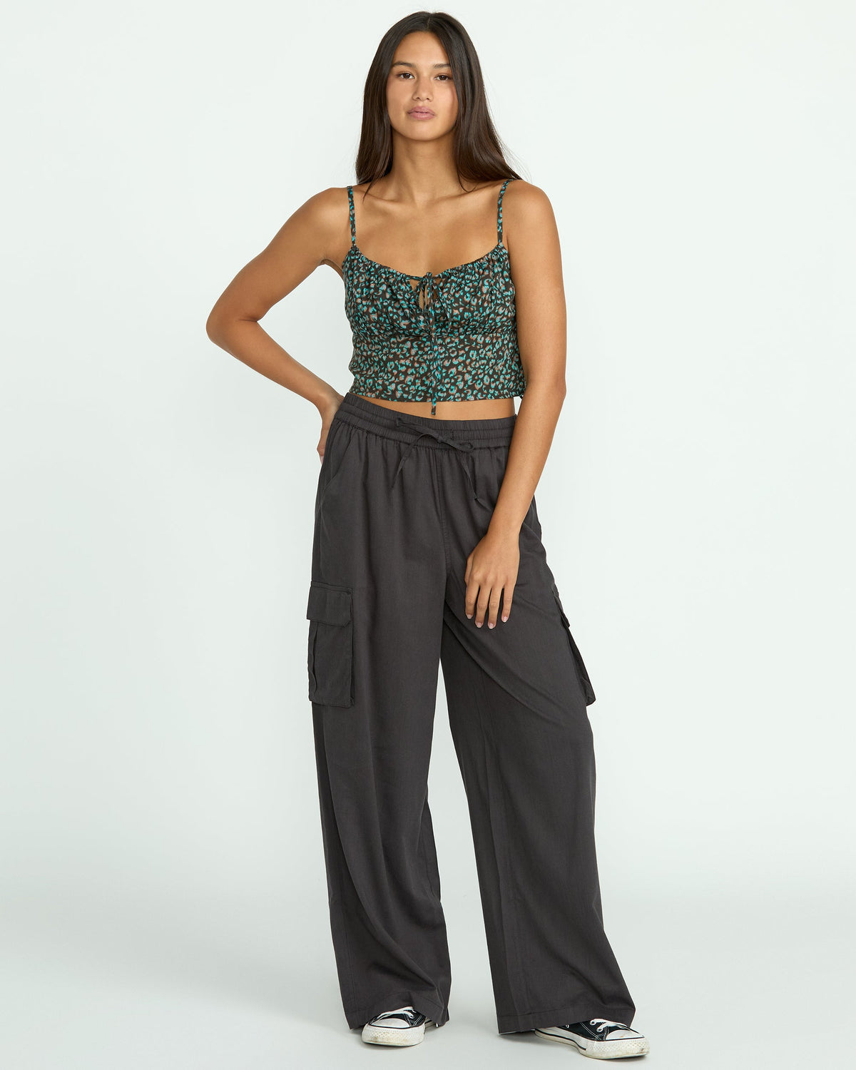 Women's Lived In Beach Pants Vintage Black - Volcom