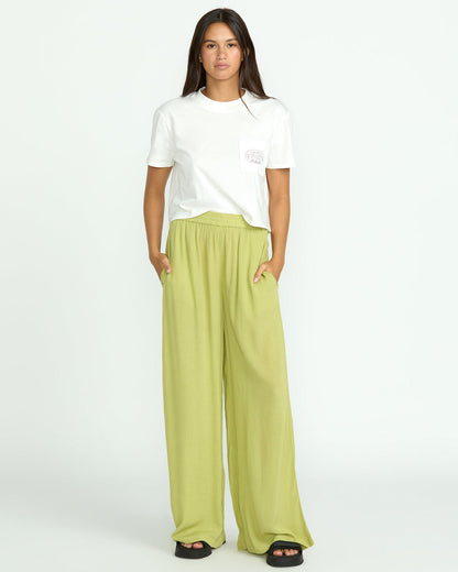 Women's Stoneshine Junki Pants Pea Green - Volcom