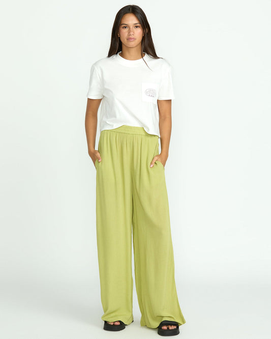 Women's Stoneshine Junki Pants Pea Green - Volcom