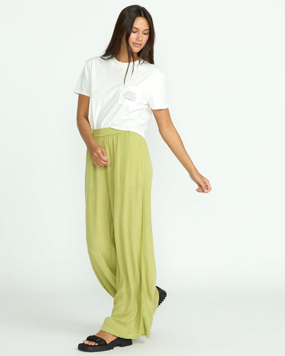 Women's Stoneshine Junki Pants Pea Green - Volcom