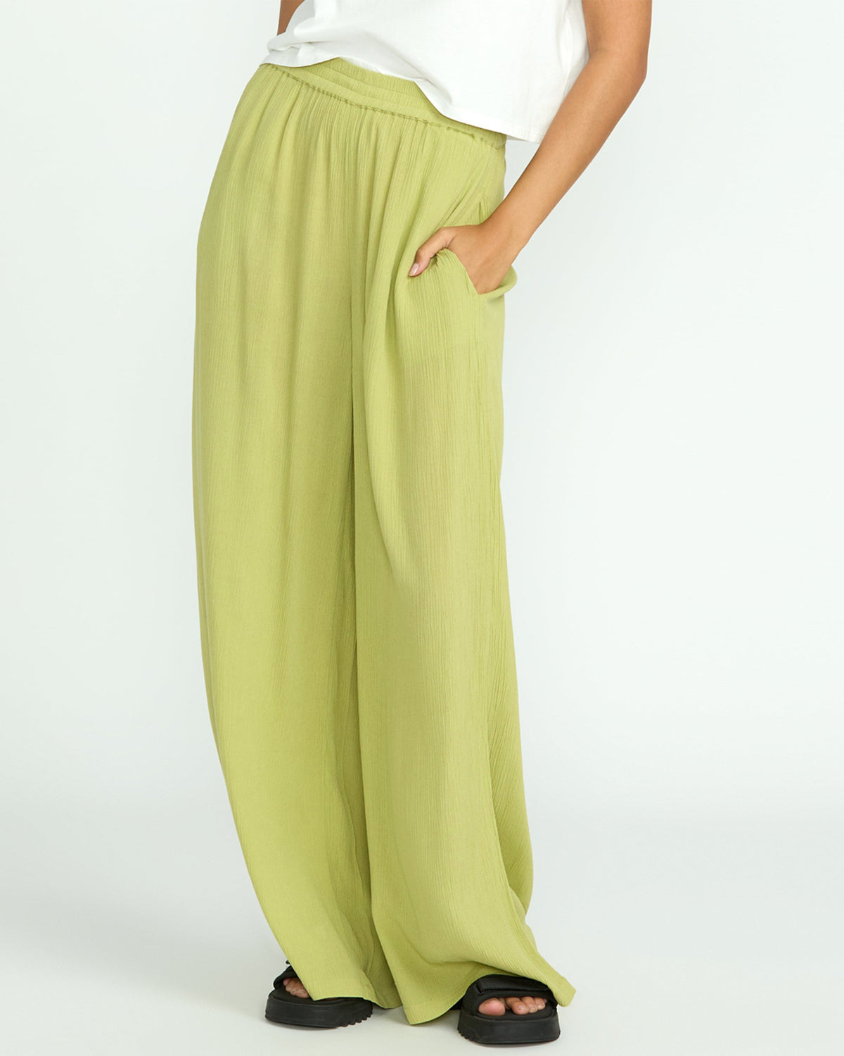 Women's Stoneshine Junki Pants Pea Green - Volcom