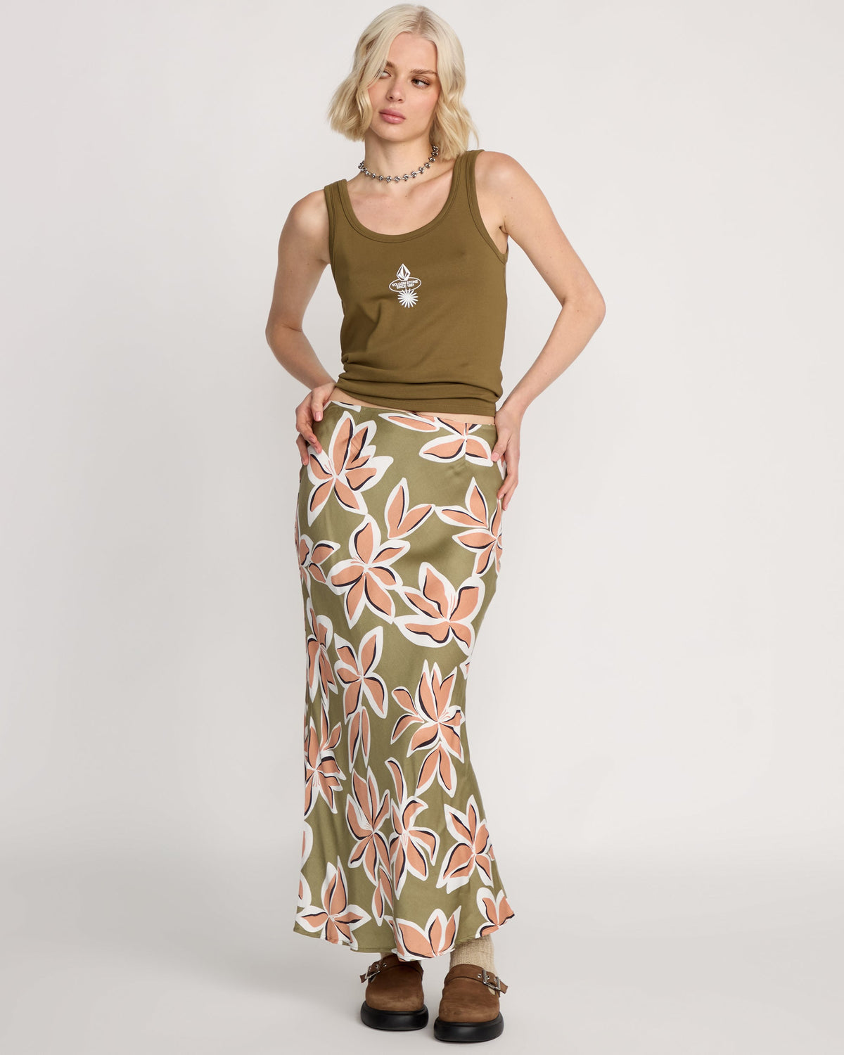 Women's Psychonic Skirt Light Army - Volcom