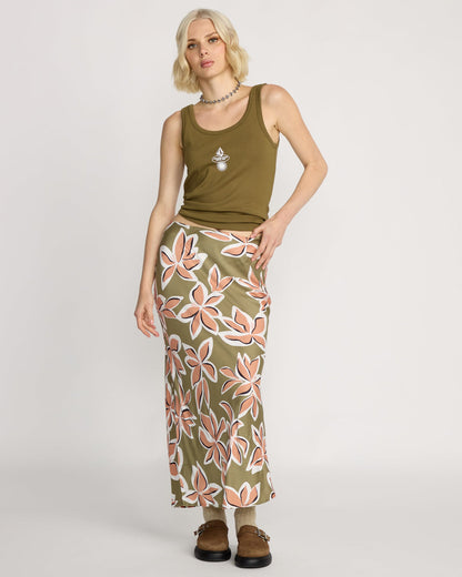 Women's Psychonic Skirt Light Army - Volcom