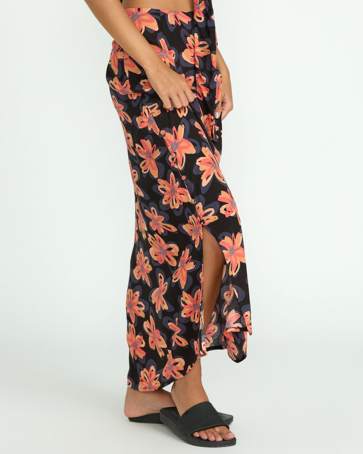 Women's Deep Tropix Skirt Black - Volcom
