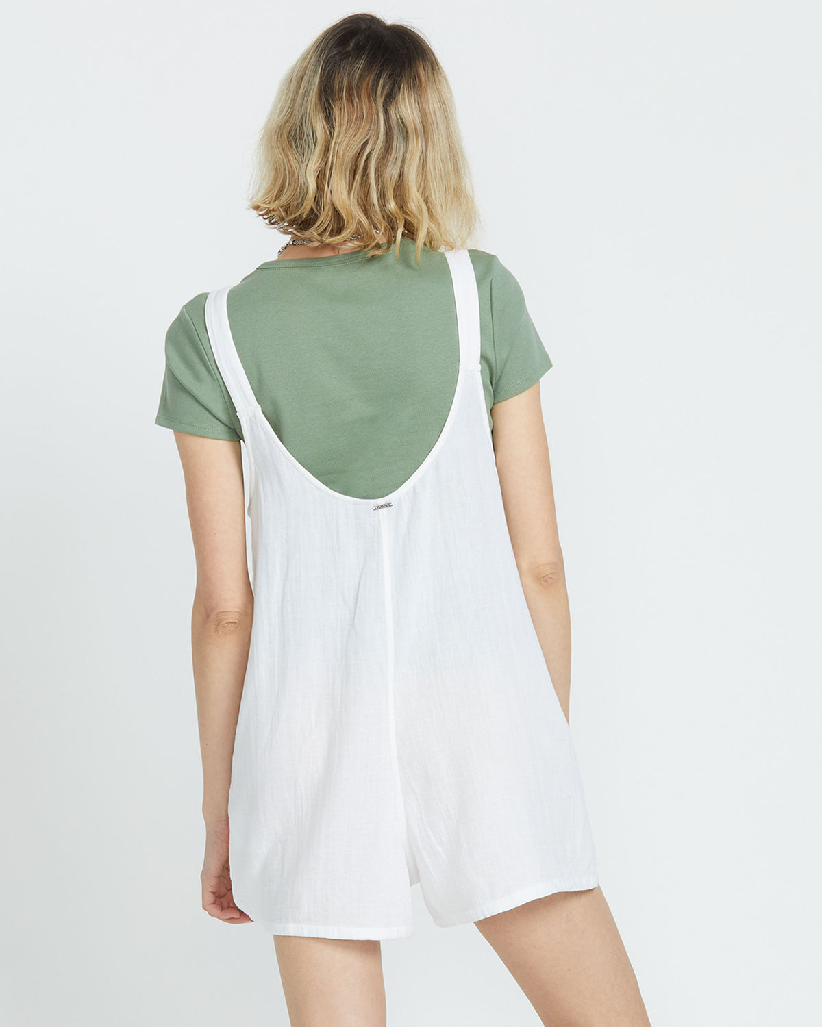 Women's Lil Tie Strap Romper White - Volcom