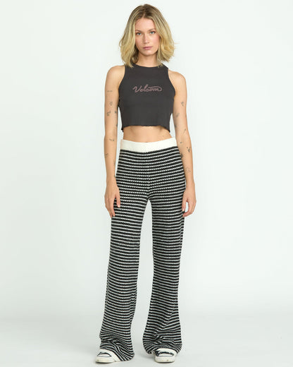 Women's Saltie Stones Pants Black/White - Volcom