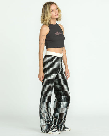 Women's Saltie Stones Pants Black/White - Volcom