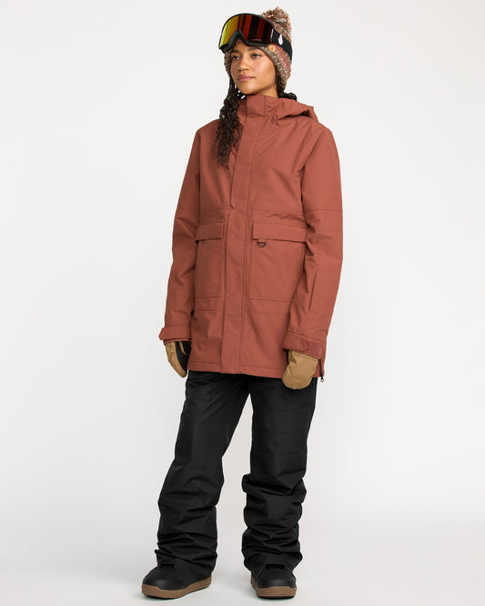 Women's Qc Cruiser Insulated Parka Henna - Volcom