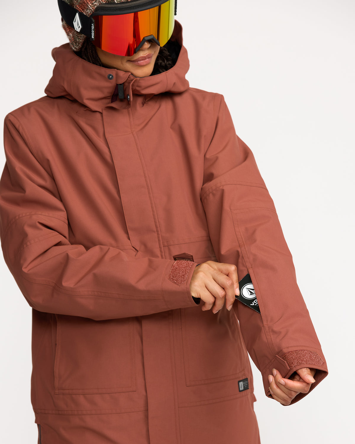 Women's Qc Cruiser Insulated Parka Henna - Volcom