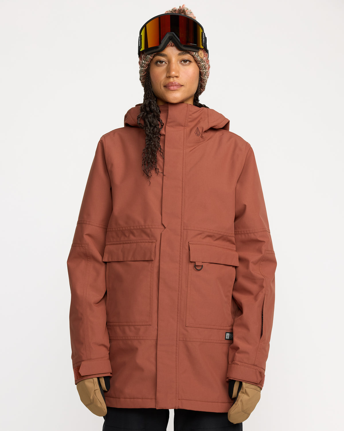 Women's Qc Cruiser Insulated Parka Henna - Volcom