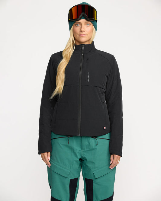 Women's Evergreen Full Zip Jacket Black - Volcom