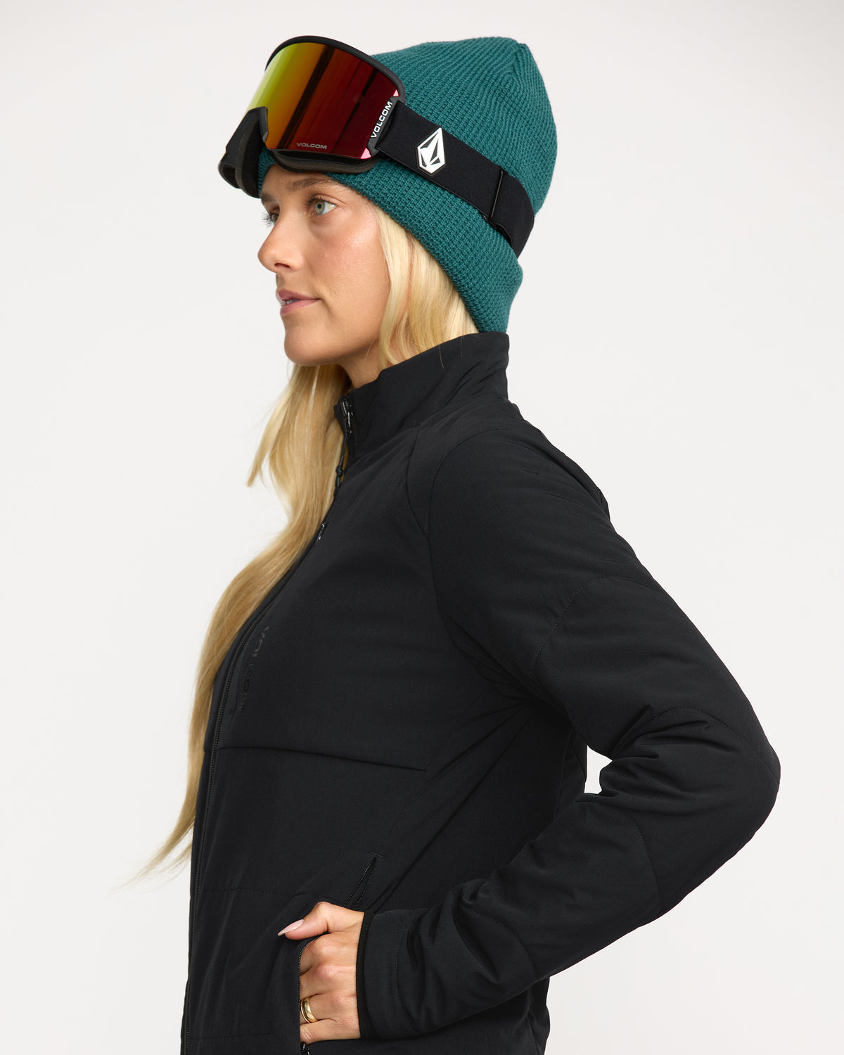 Women's Evergreen Full Zip Jacket Black - Volcom