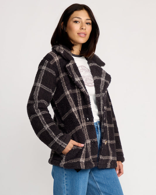 Women's Polar Puff Jacket Vintage Black - Volcom