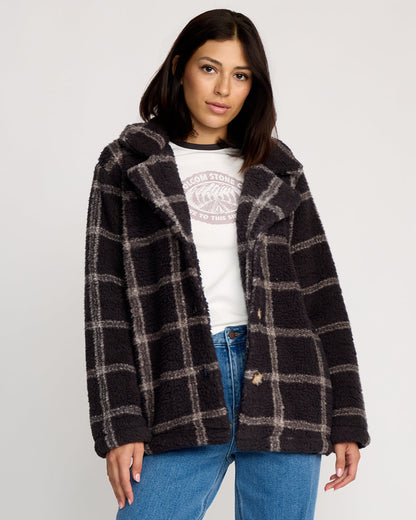 Women's Polar Puff Jacket Vintage Black - Volcom