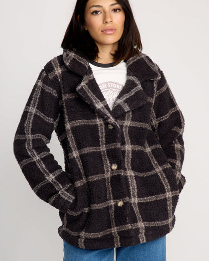 Women's Polar Puff Jacket Vintage Black - Volcom