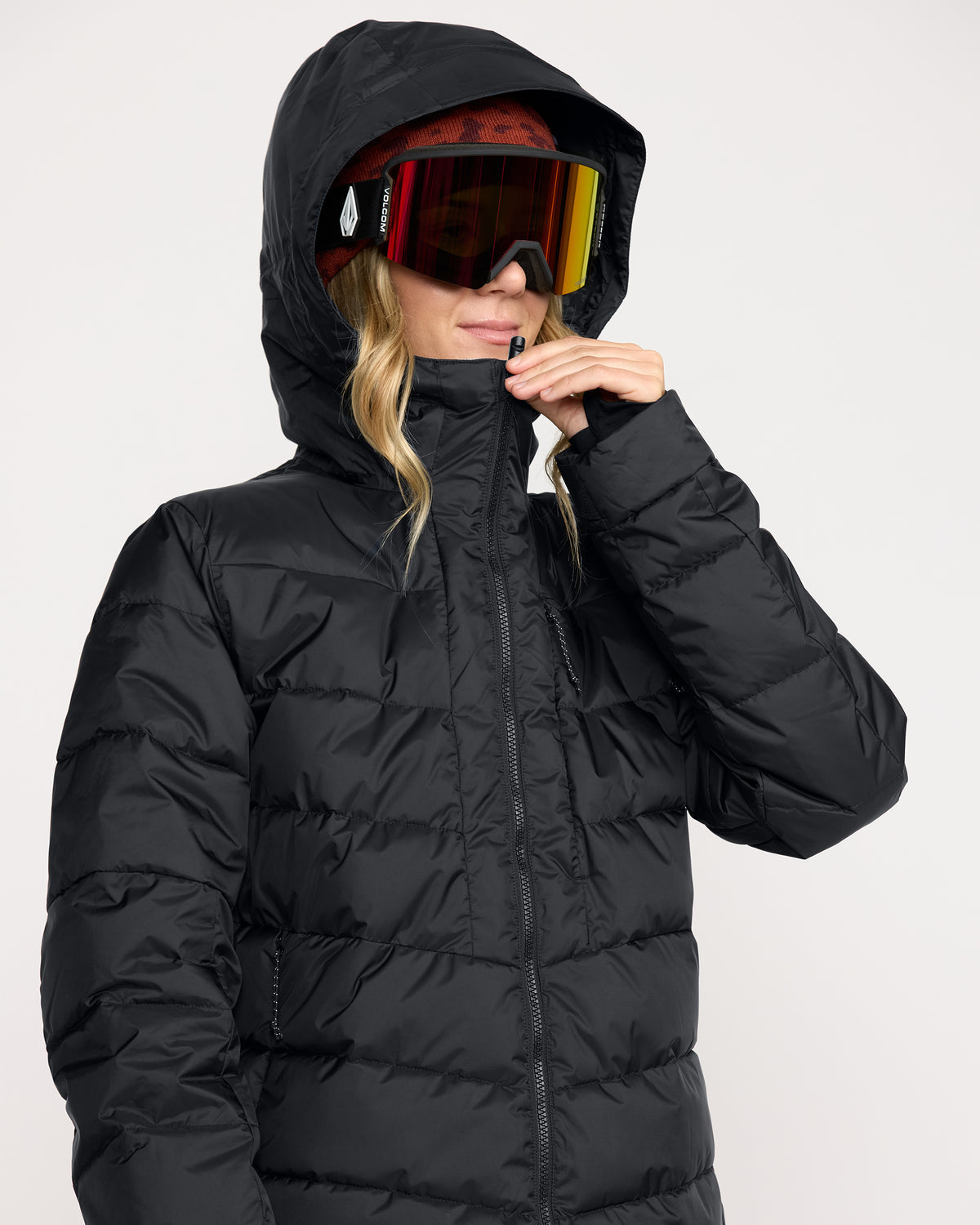 Women's Estes Puff Jacket Black - Volcom
