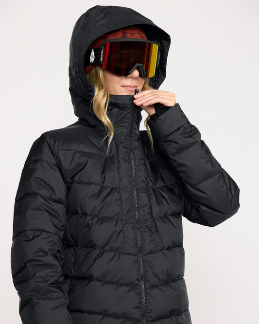 Women's Estes Puff Jacket Black - Volcom