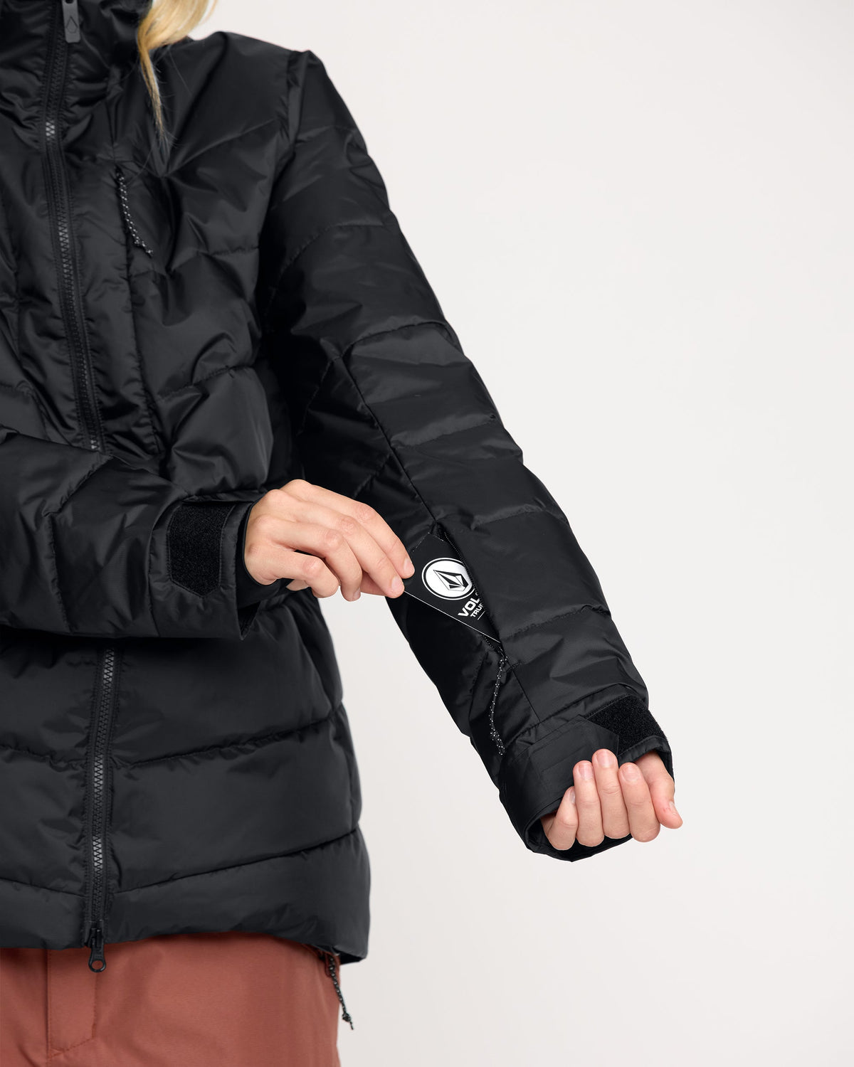 Women's Estes Puff Jacket Black - Volcom