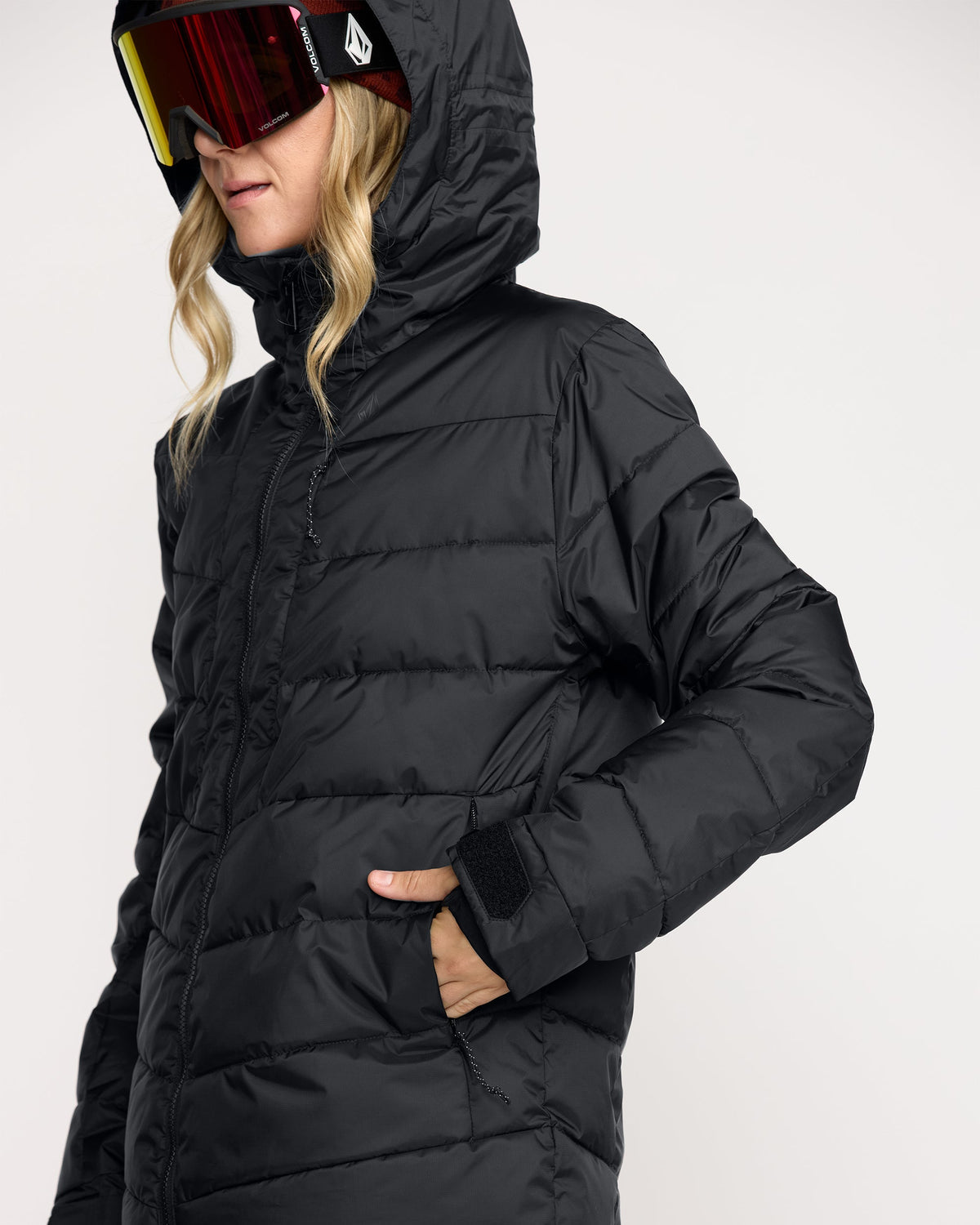 Women's Estes Puff Jacket Black - Volcom
