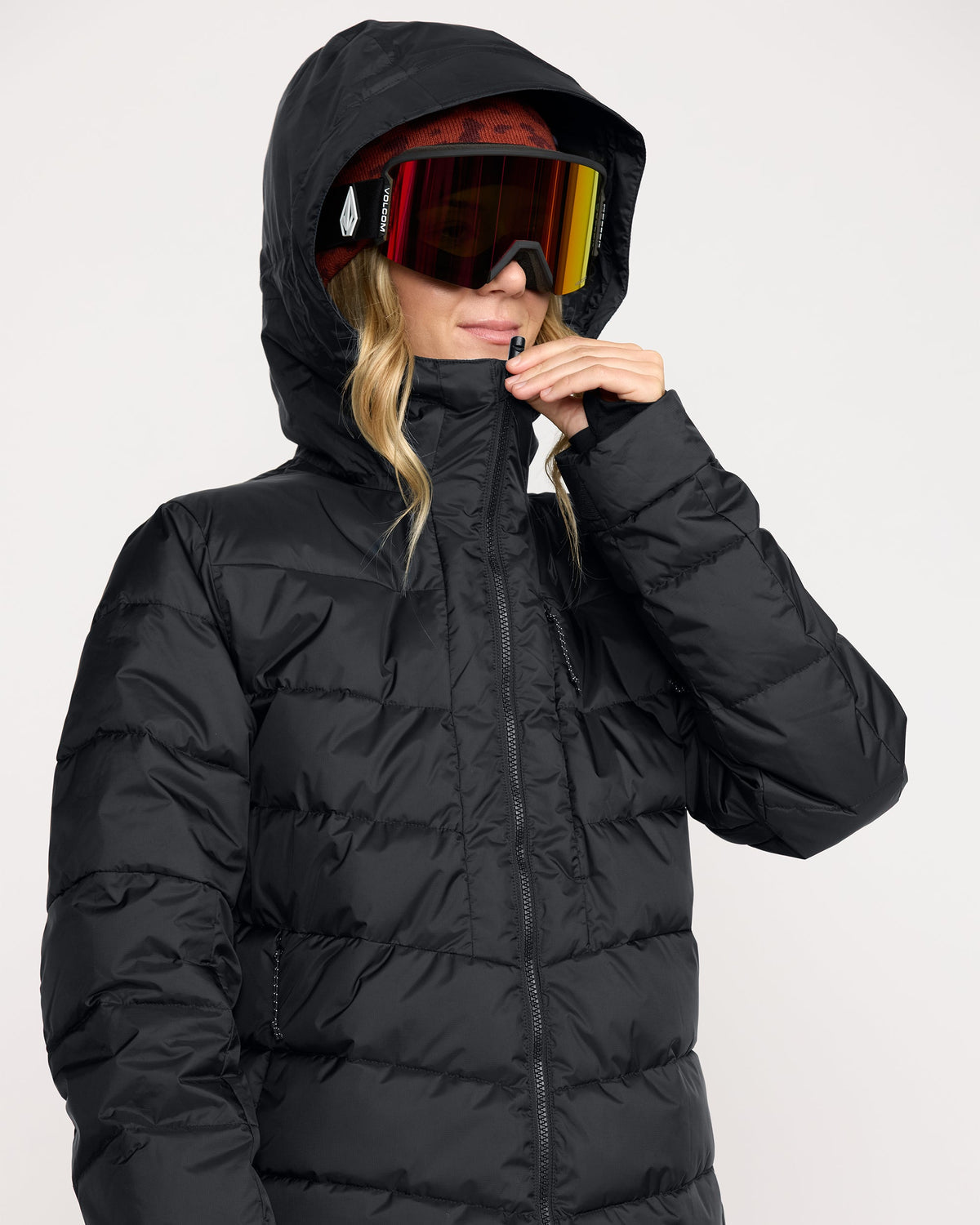 Women's Estes Puff Jacket Black - Volcom