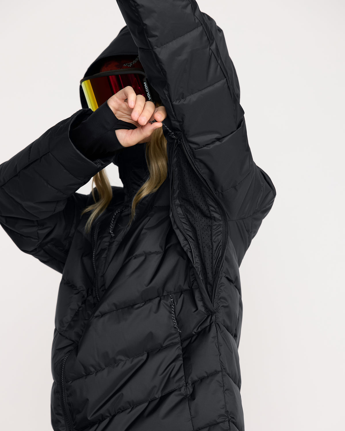 Women's Estes Puff Jacket Black - Volcom
