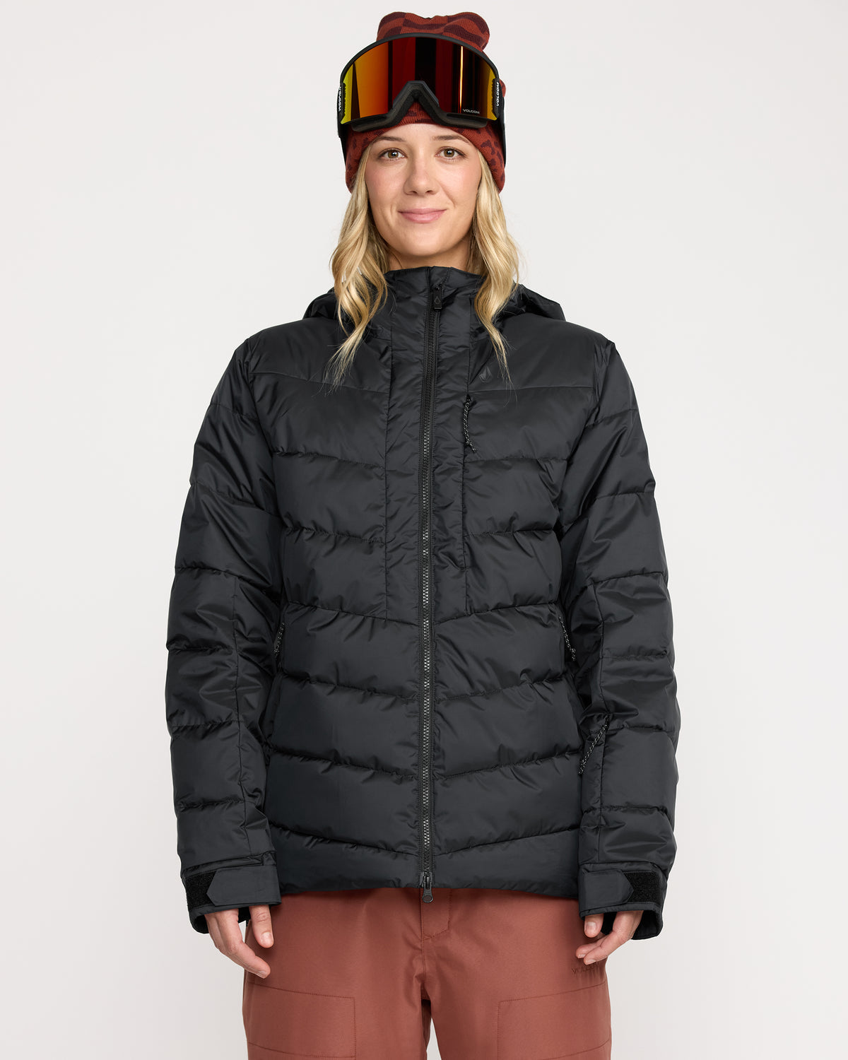 Women's Estes Puff Jacket Black - Volcom