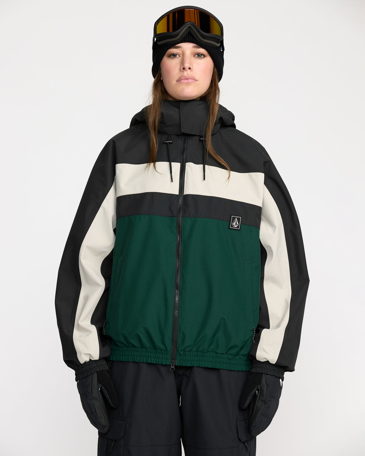 DLM Jacket Black Green - Volcom