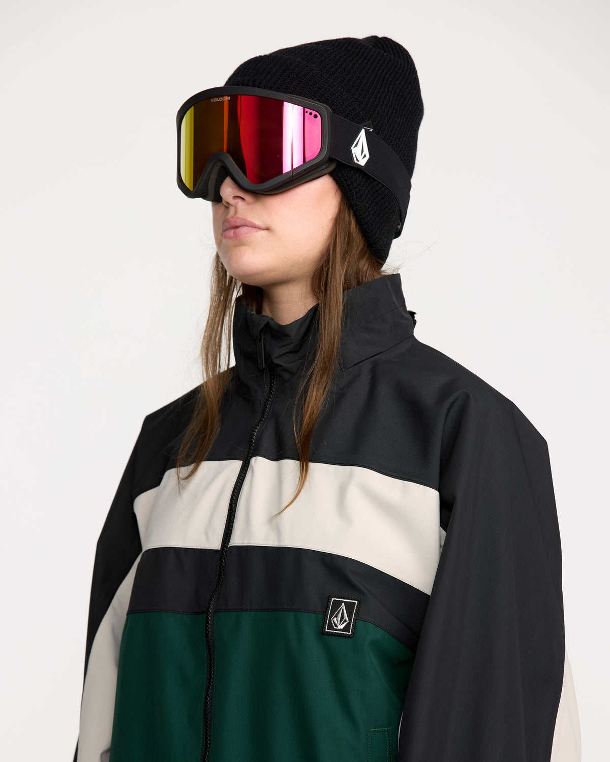 DLM Jacket Black Green - Volcom